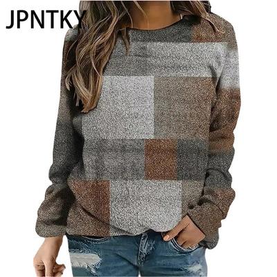 JPNTKY Damenmode Lässige Langarm Kapuzenpullover & Sweatshirts