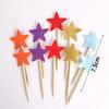 Cake Decoration Five-Pointed Star & Heart Toppers for Birthday Desserts