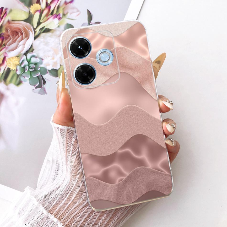 

For Xiaomi Redmi 13X Cute Flower Butterfly Cat Painted Case For Redmi 13X Soft Silicone TPU Phone Cases Redmi 13X
