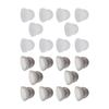 10PCS Hearing Aid Domes 12mm/0.5in Double Layer Soft Silicone Washable Removable Anti Static