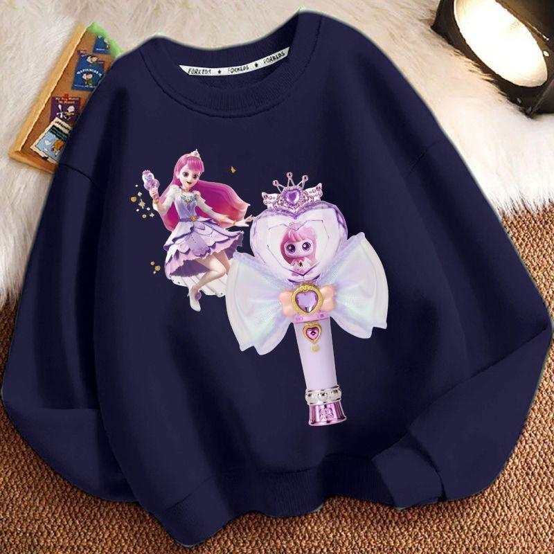 Niedliche Cartoon-Rundhals-Hoodies für Kinder, Langarm-Freizeit-Hoodies für Jungen und Mädchen für Frühling und Herbst
