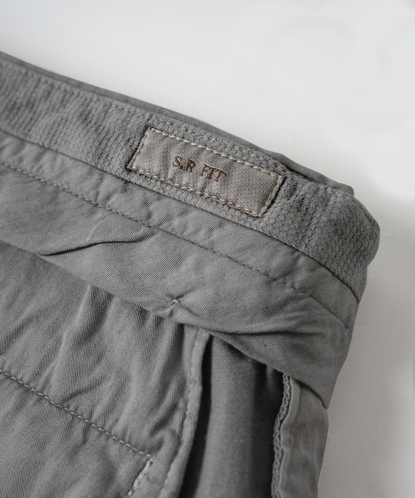 BIRBANTE Sondrio Garment-Dyed Chino Pants Setup - Gray