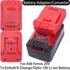 Battery Adapter For Aldi Ferrex 20V Li-ion Tools To Einhell/Ozito 18V Li-ion Battery Adapter Converter Power Tool Accessory