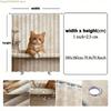 1pc Realistic Orange Tabby Cat Shower Curtain with White Paws Sitting in Vintage Porcelain Showertub Soft Fur Cozy Nostalgic A