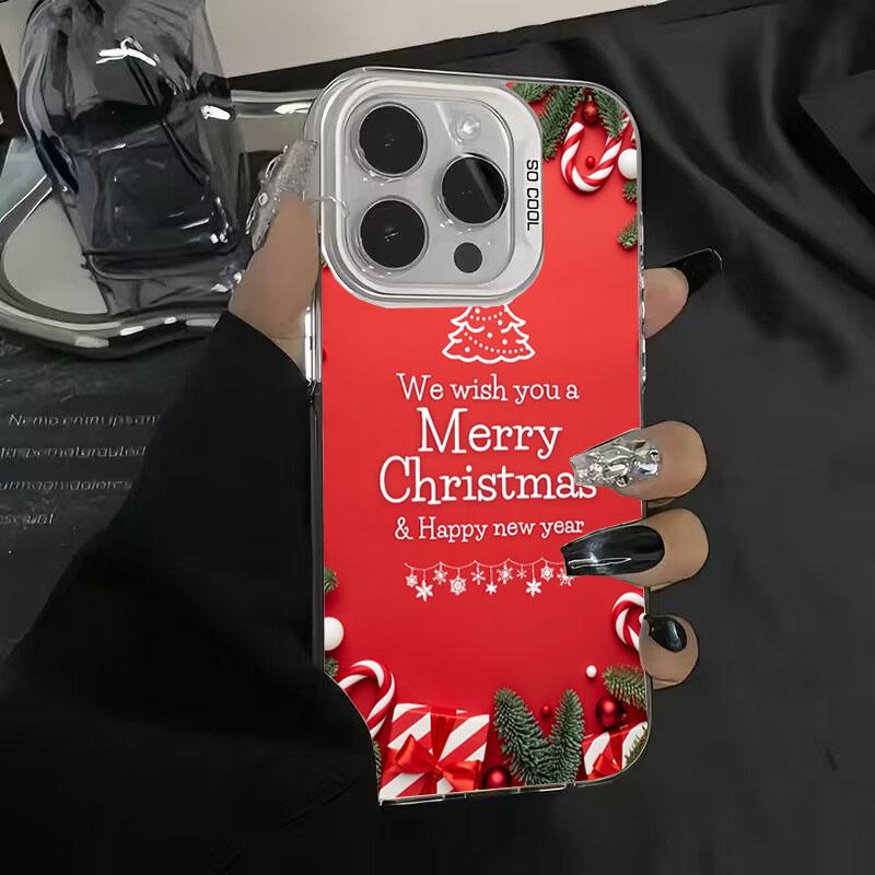 Christmas Gingerbread Winter Snowflake Gift Phone Case For iPhone 17 16 15 14 Pro Max 13 12 11 XS X XR 7 8 Plus 16e 17 Air Cover