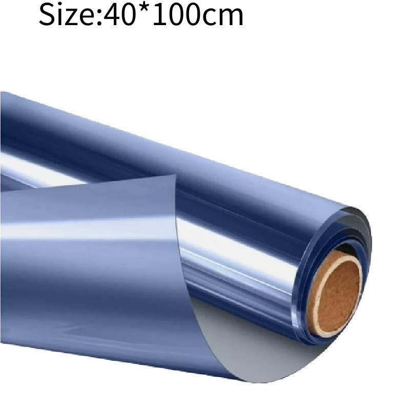 

One Mirror Way Window Film Uv Reflective Privacy Tint Foil Home Glass Sticker 40*100cm/15.75*39.37in темно-синий