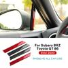 Real Soft Carbon Fiber Sticker For Subaru BRZ Toyota GT86 2012-2016 2017 2018 2019 2020 LHD RHD A-Pillar Interior Accessories.