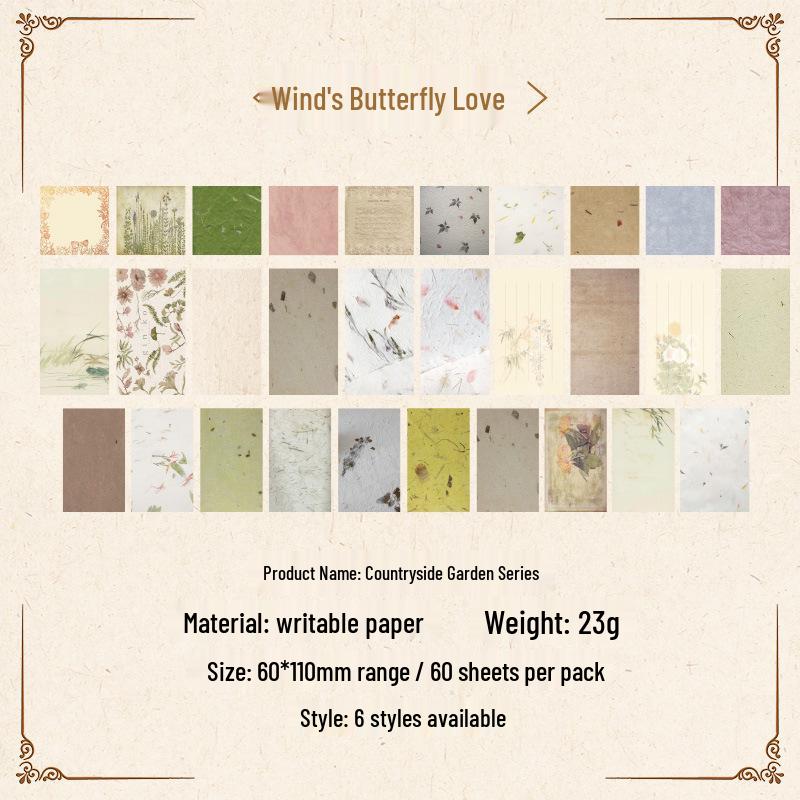 Yuezhen Wenchuang Creative Retro Diary Stickers for Kids, 60 Sheets