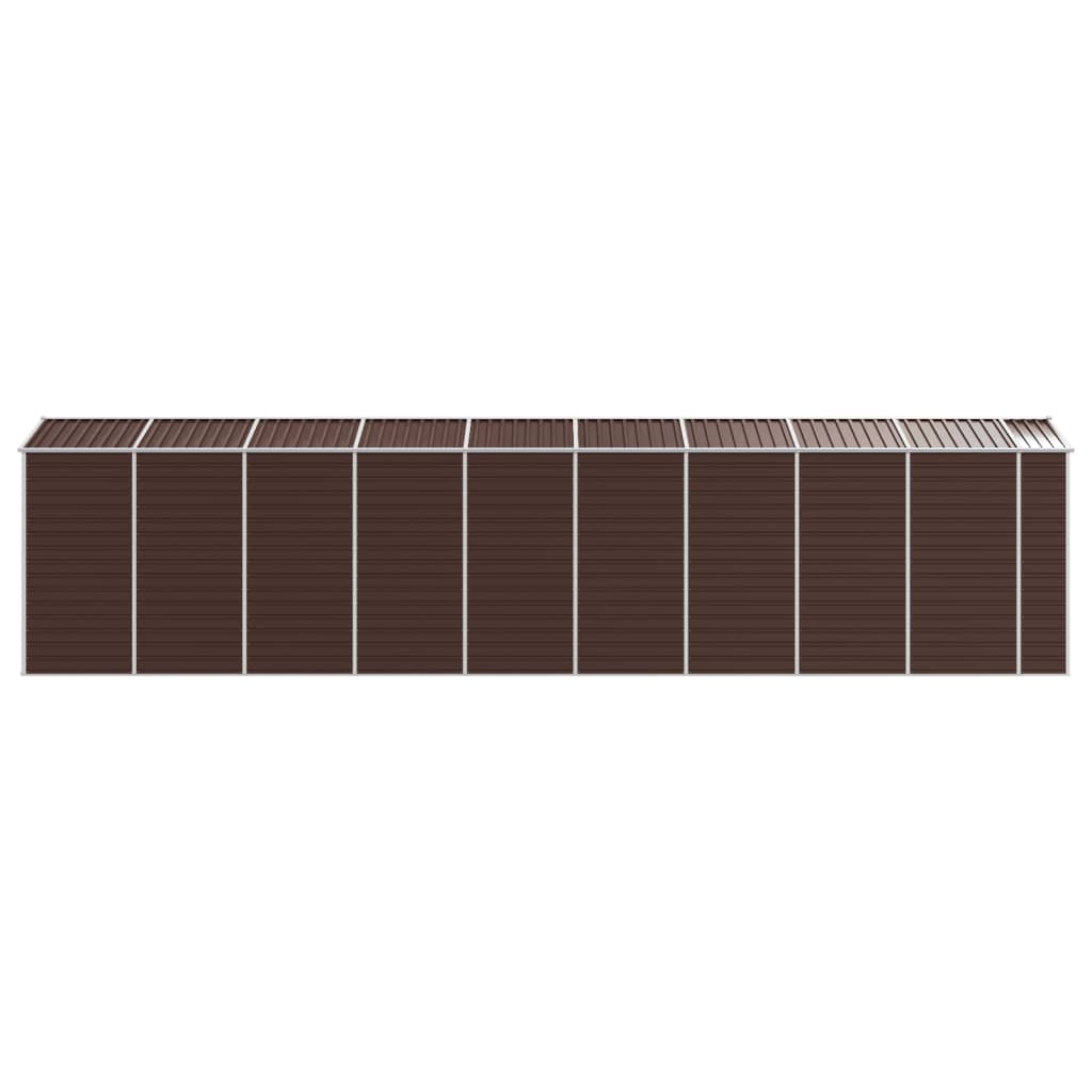 Garden Shed Brown 191 x 810 x 198 cm Galvanized Steel