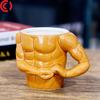 Ceramic Mug with Eight-Pack Abs Design - Creative Gift for Boyfriend's Birthday or Morning Coffee/Tea