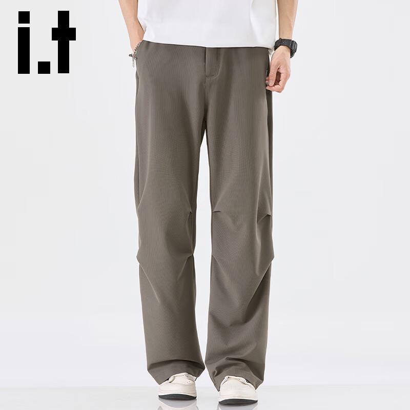 Izzue IT Men's Summer Loose Straight Wide-Leg Casual Pants