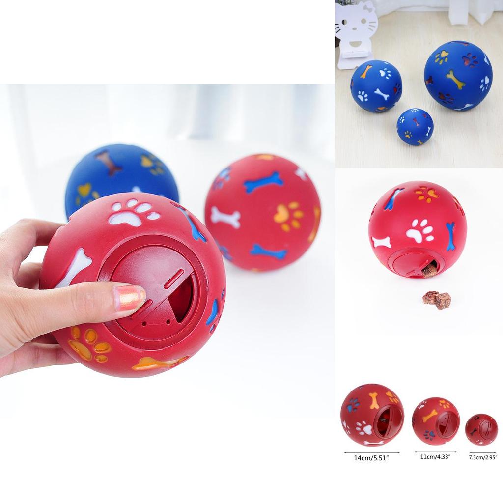 Versatile Pet Toys Food Dispenser Play Ball With Rotate Switch For Puppy Dog