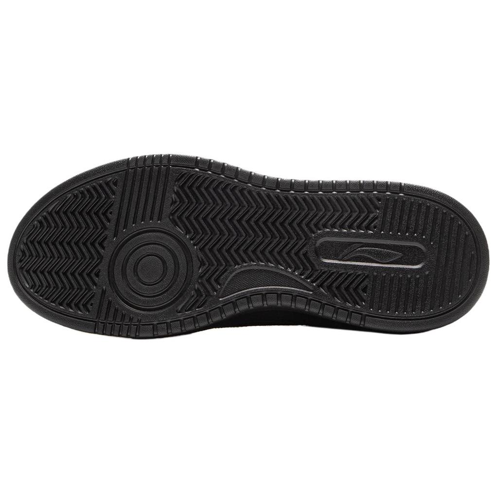 Li Ning Sports Lifestyle Series Simple Comfortable Lantern Festival Shock Absorption Rebound Low Top Casual Shoes Men Casual Shoes Black AGCV315-4