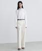 MUSINSA STANDARD WOMAN Women'S Reverse-To-Tuck Wide Chino Pants [Cream]