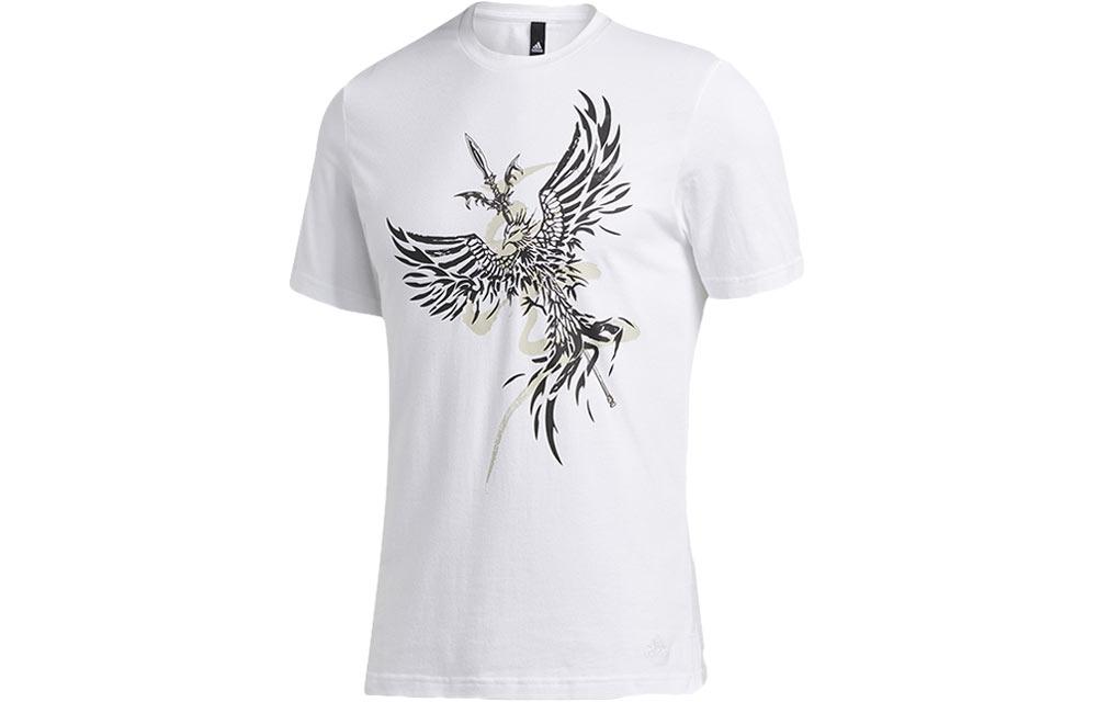 

Adidas T Shirts Men s White Crew Neck Moderate Straight Fit FT2753 L