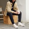 Converse WOVEN ZIPPER Jackets Unisex Khaki Lapel Moderate Other 10022303-A01