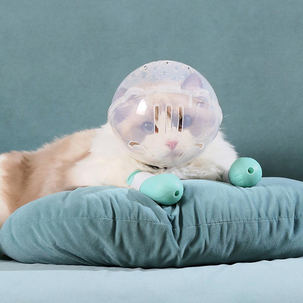 Breathable Cat Muzzle Anti-Bite Anti-Licking Space Hood Mask Cover Cat Grooming Accessories for Kitten Bath Grooming Supplies