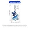 925 Silver Betta Fish Pendant Necklace with Ocean Pearls DIY Jewelry Gift for Women Birthday Party Blue Charm