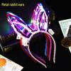 Luminous Rabbit & Cat Ear Headbands with Feather Clips - Perfect for Night Events & Gifts