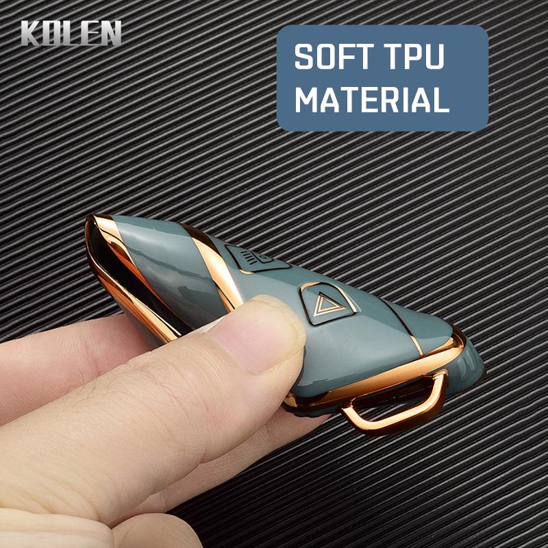 Plating TPU Car Key Case Shell Cover Fob for Land Rover Range Rover Evoque Sport Freelander Discovery Velar for Jaguar XE XF XJ