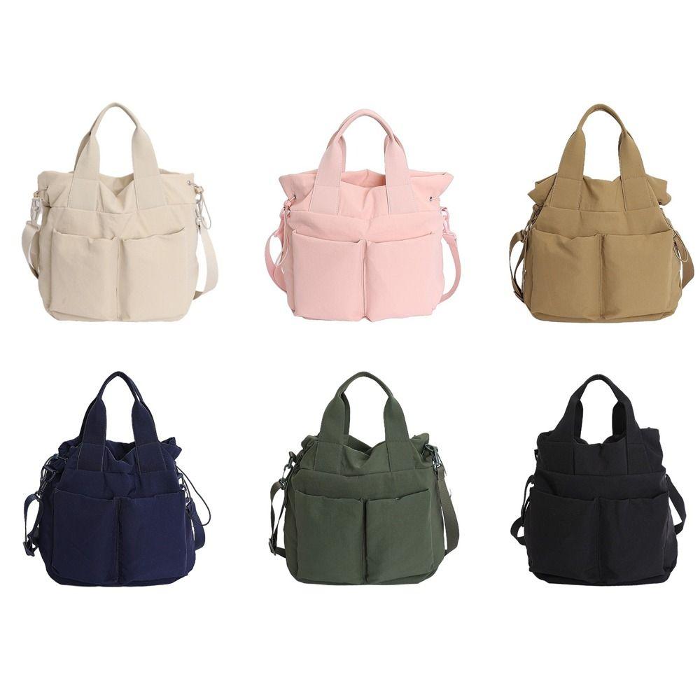 Fashion Casual Tote Bag Multifunctional Large Capacity Crossbody Bag Nylon Handbag Women