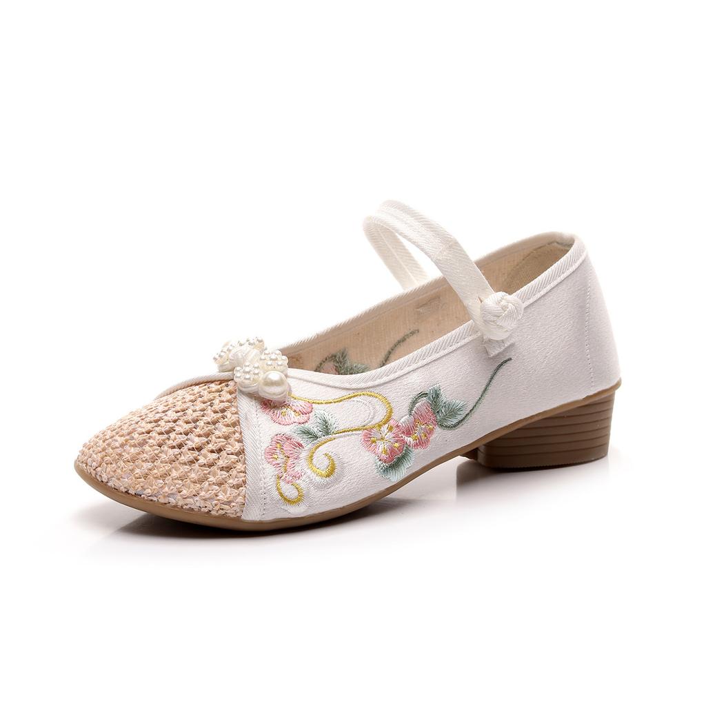 [Yirou] 2025 nowe stare pekińskie buty z tkaniny styl etniczny lekkie buty cheongsam z butami styl etniczny haftowane buty