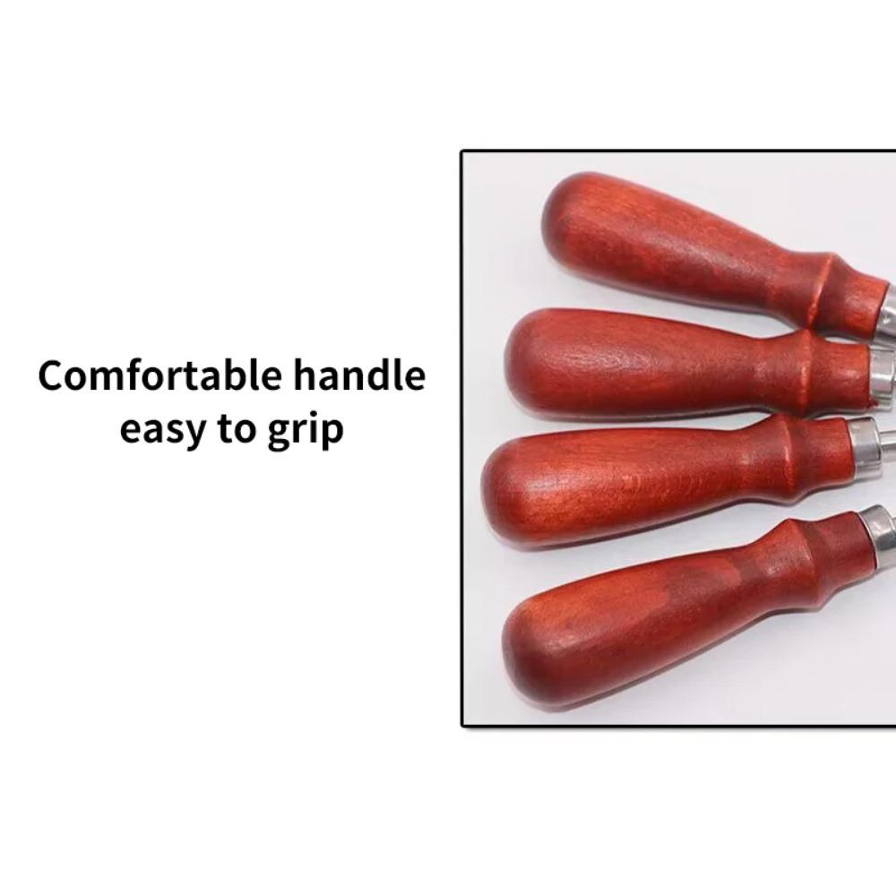 Leather Common Edge Beveler Skiving Craft Keen Edge Cutting Tool for Beveling V-shaped Blade with Rounded Center Taking The Edge