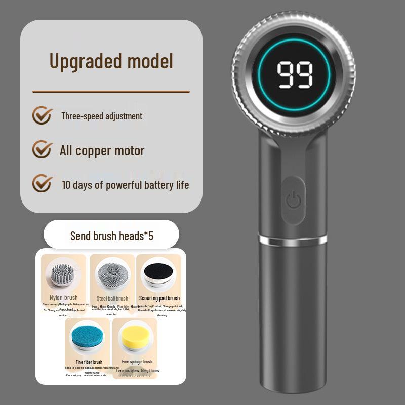 

High-Power Wireless Handheld Electric Cleaning Brush for Kitchen and Bathroom
