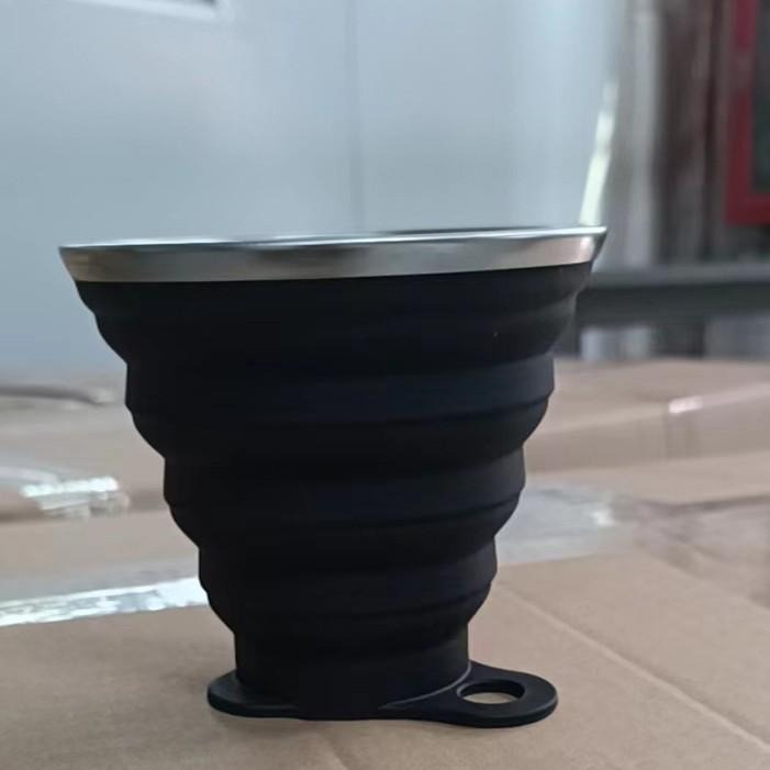 Silicone Collapsible Outdoor Cup: Portable, Telescopic for Water, Coffee, and Mouthwash
