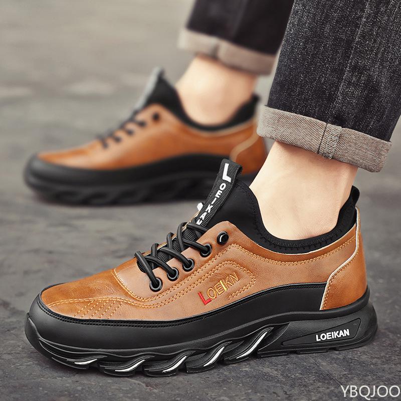 New Spring Fashionable Versatile Men's Shoes Autumn Work Anti Slip Wear-Resistant Sneakers Leisure Mountain Climbing Shoes