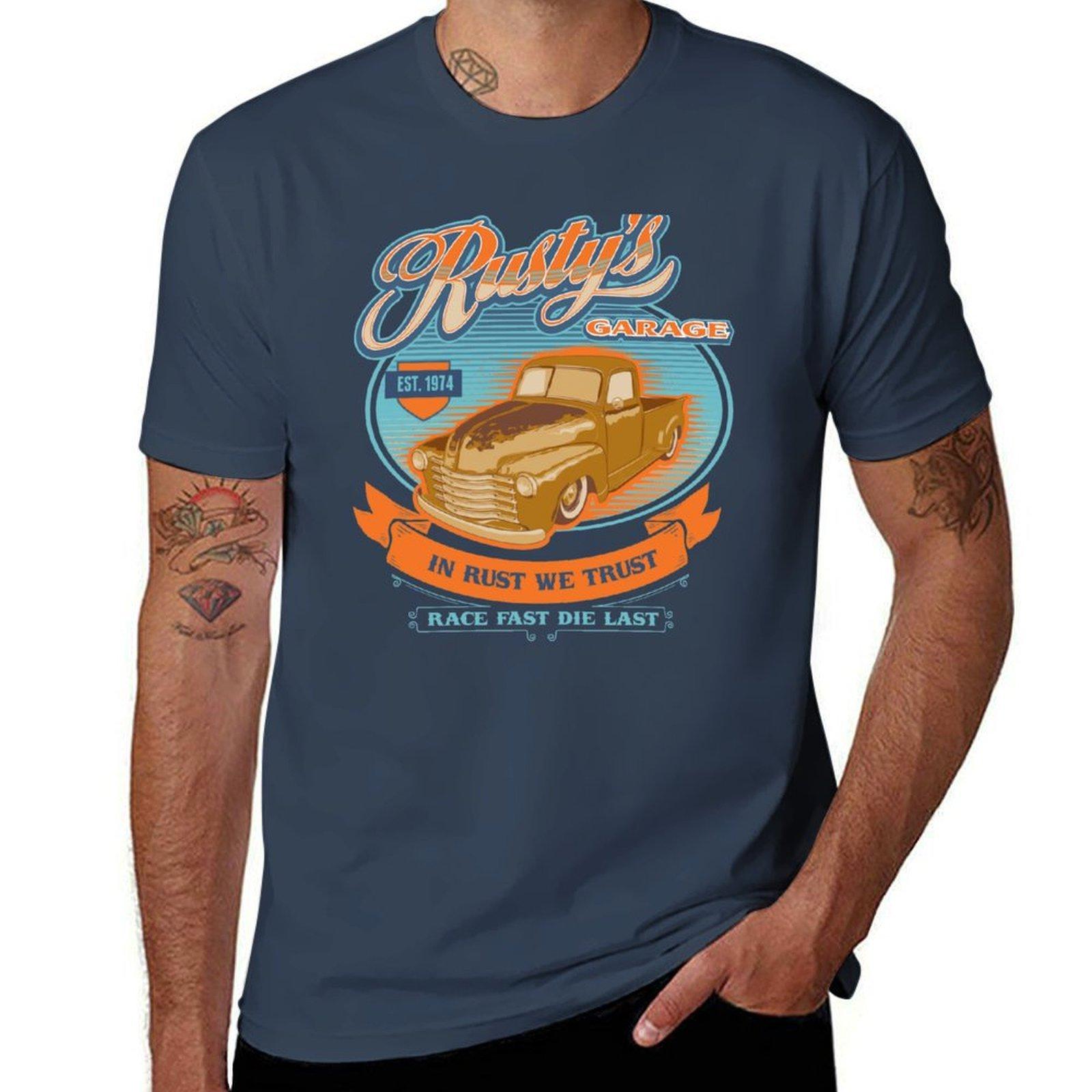 RUSTY GARAGE T-Shirt t shirts designer essential t shirt T-Shirt S