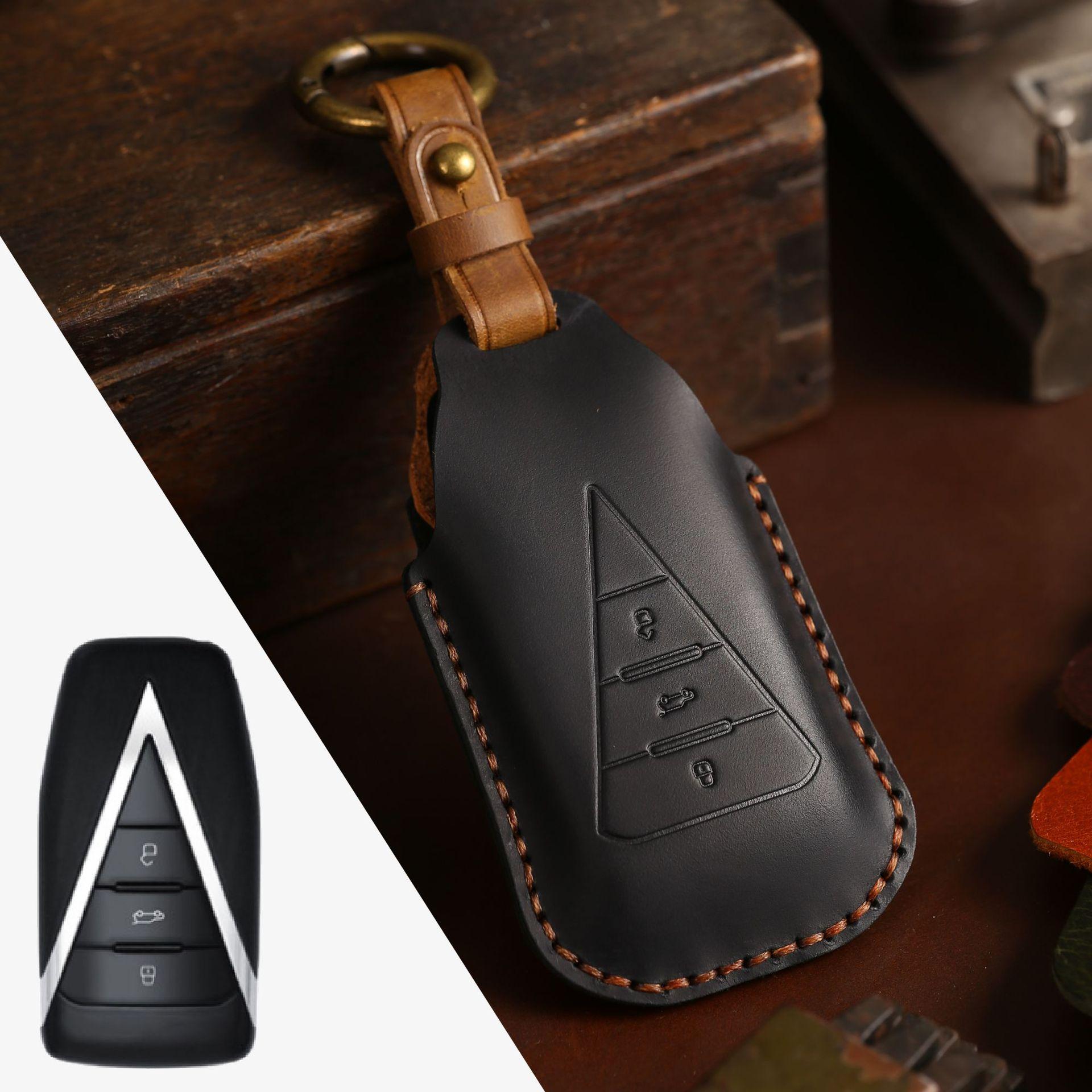 

Чехол для ключа автомобиля подходит для сумки для ключа Dongfeng Qichenxing D50, чехла для ключа автомобиля T70. чёрный