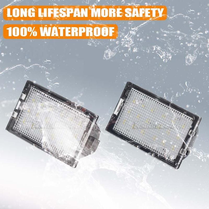 LED Number Plate Lights Rear License Plate Lamp For Land Rover Discovery 3 2005-2009 Freelander 2 LR2 Rang Rover Sport L320