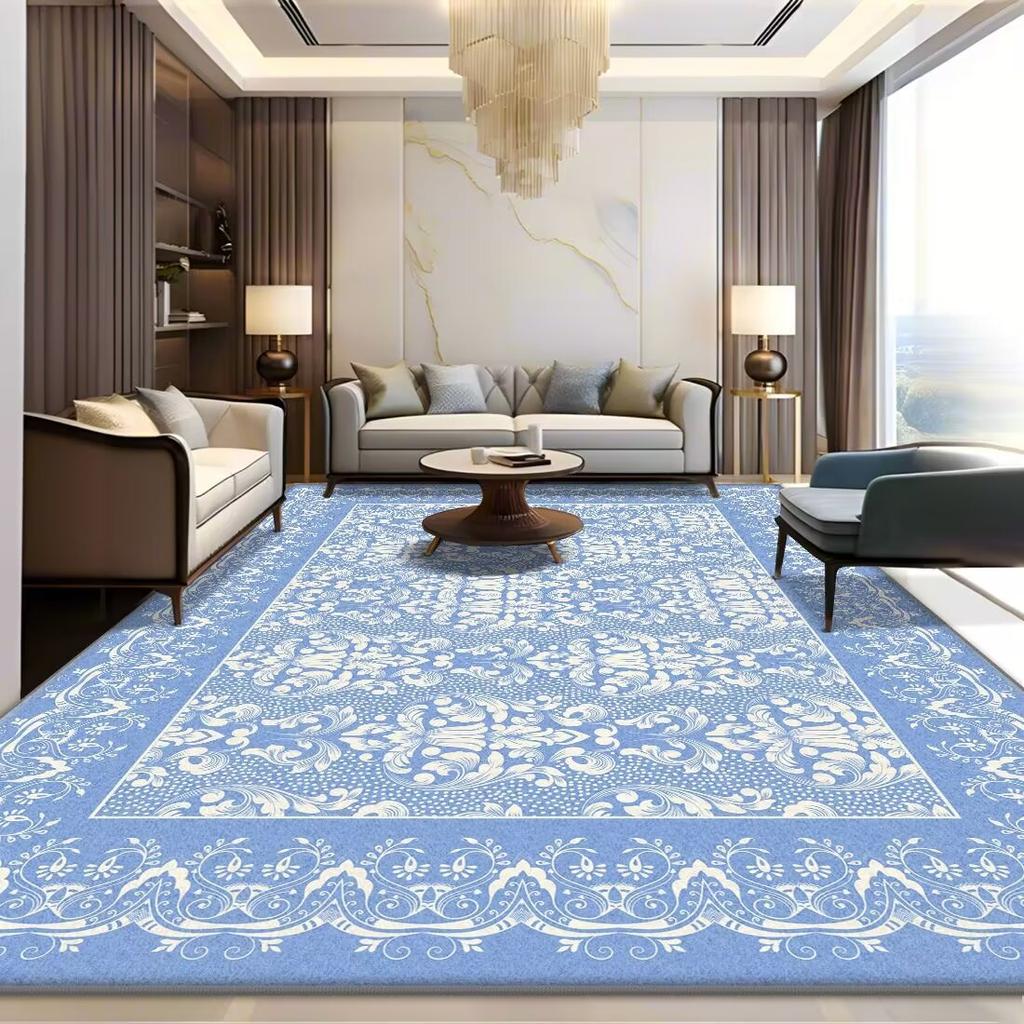 Thick Crystal Velvet Carpet Living Room Bedroom Dirt Resistant Light Luxury Easy To Take Care of Coffee Table Sofa Blanket Bedroom Blanket