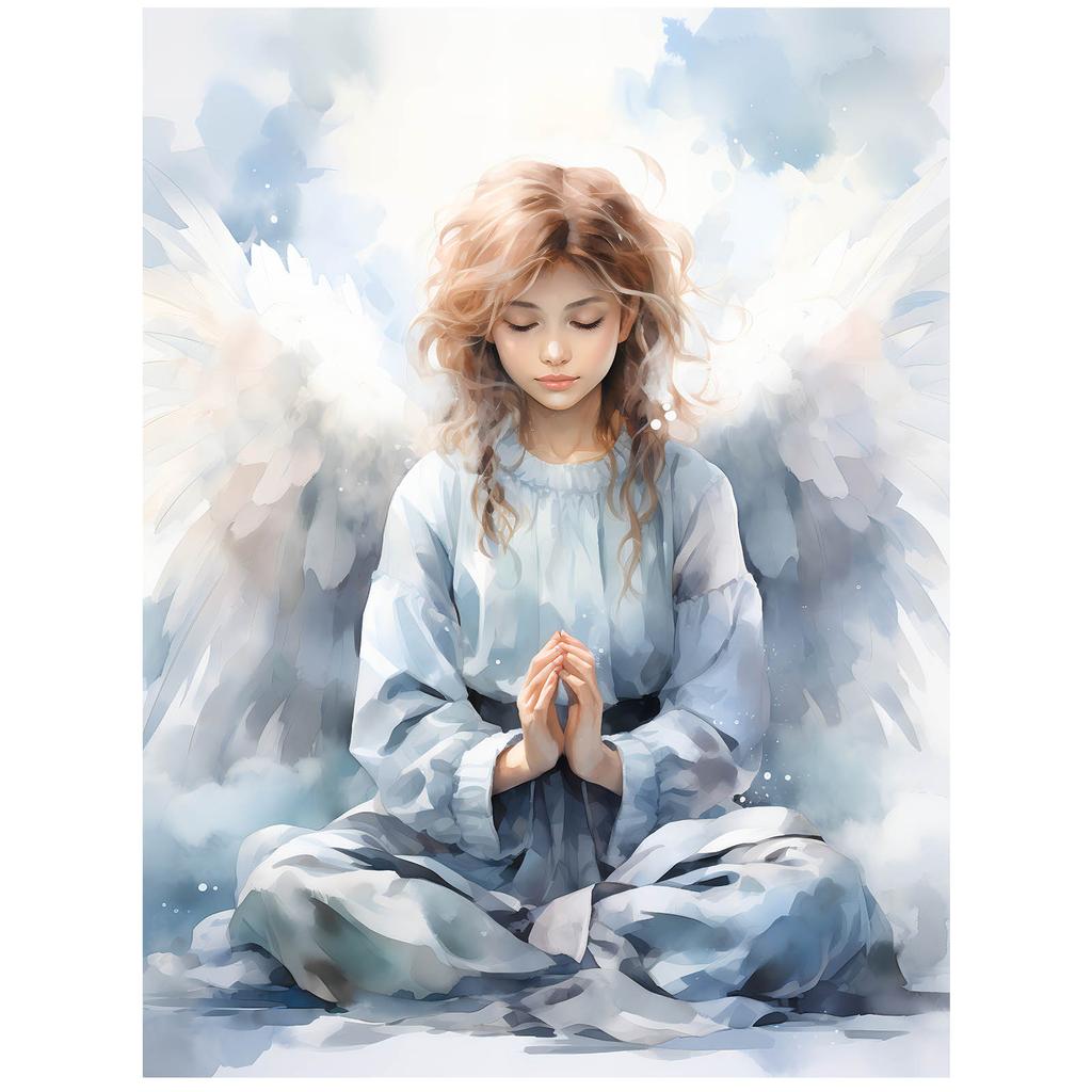 Modlitwa Anioła Modlitwa Anioła, 70X100 Cm, Bez Ramy, Płótno Premium Na Blejtramie