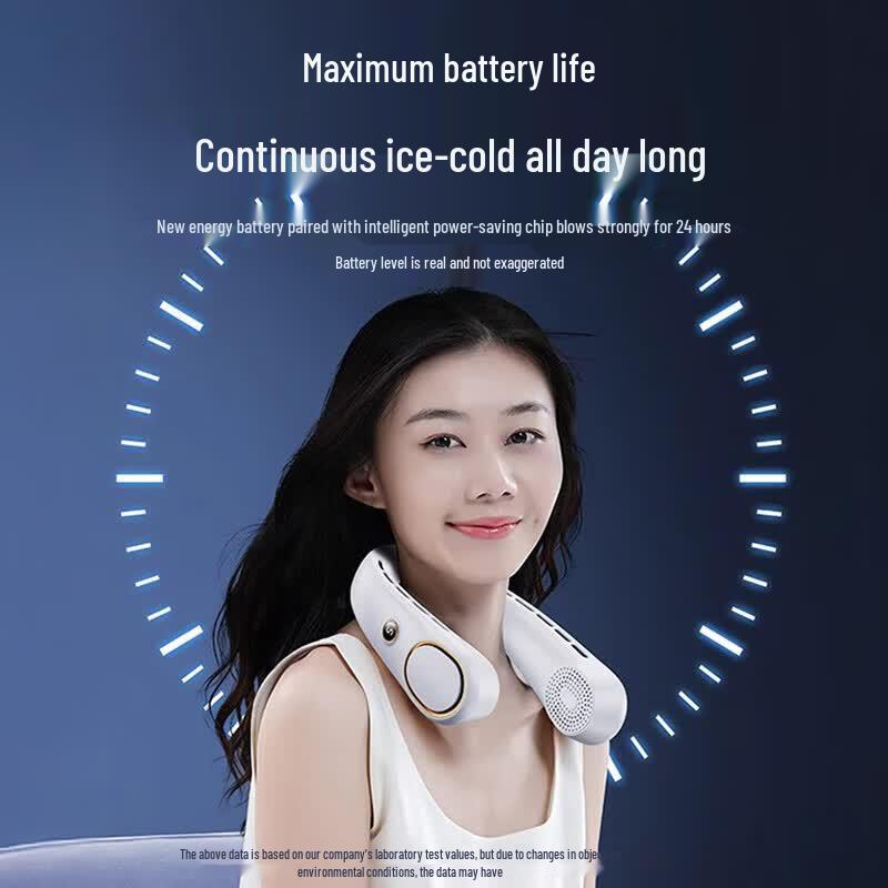 KOVOL Portable Neck & Handheld Fan with Phone Holder