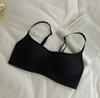 Xiaohongshu popular thin shoulder strap low neck foundation non-marking small chest gathering underwear women's no steel ring invisible bra cover