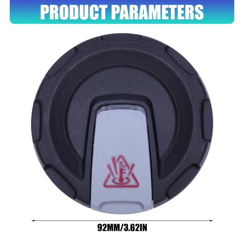Molded Automotive Tank Cap for Typ 8W 4M0121321E, Round Coolant Expansion Cap with Grip Sections for Typ 8W Routine Vehicle Maintenance and Cap