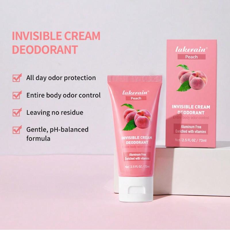 6 Deodorante Crema da Donna con Fragranza Fruttata Colorata Crema Deodorante Invisibile Fragranza a Lunga Durata Idratante e Idratante