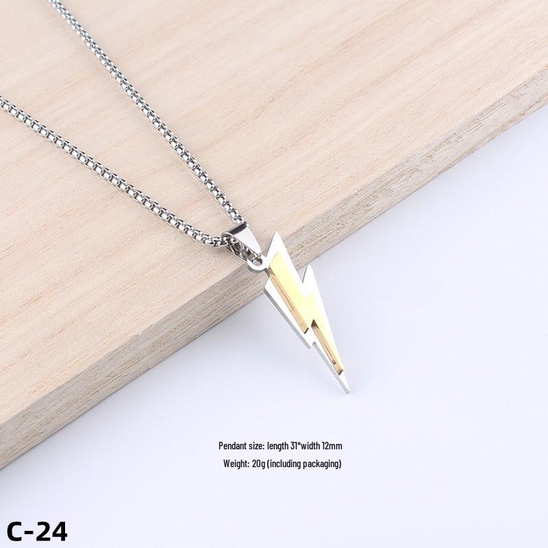 Colier Unisex cu Pandantiv Cruce Stil Hip-Hop - Accesoriu Bijuterie din Oțel Inoxidabil