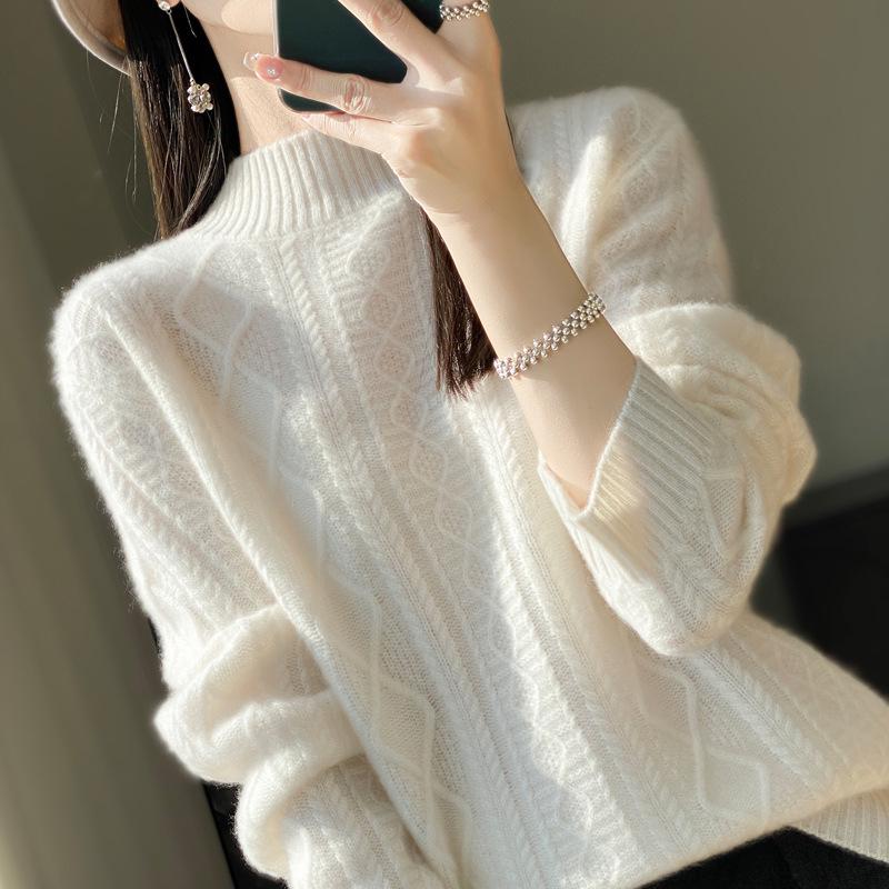 2005 New Wool Knit Sweater - Thickened Autumn/Winter Versatile Base Layer