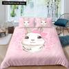 Kids Cartoon Rabbit Carrot King Queen Duvet Cover Boys Girls Cute Bunny Bedding Set Animal Quilt Cover Polyester Comforter Cover