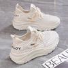 Summer women's shoes new breathable hollow mesh shoes children's versatile platform sports shoes casual dad shoes