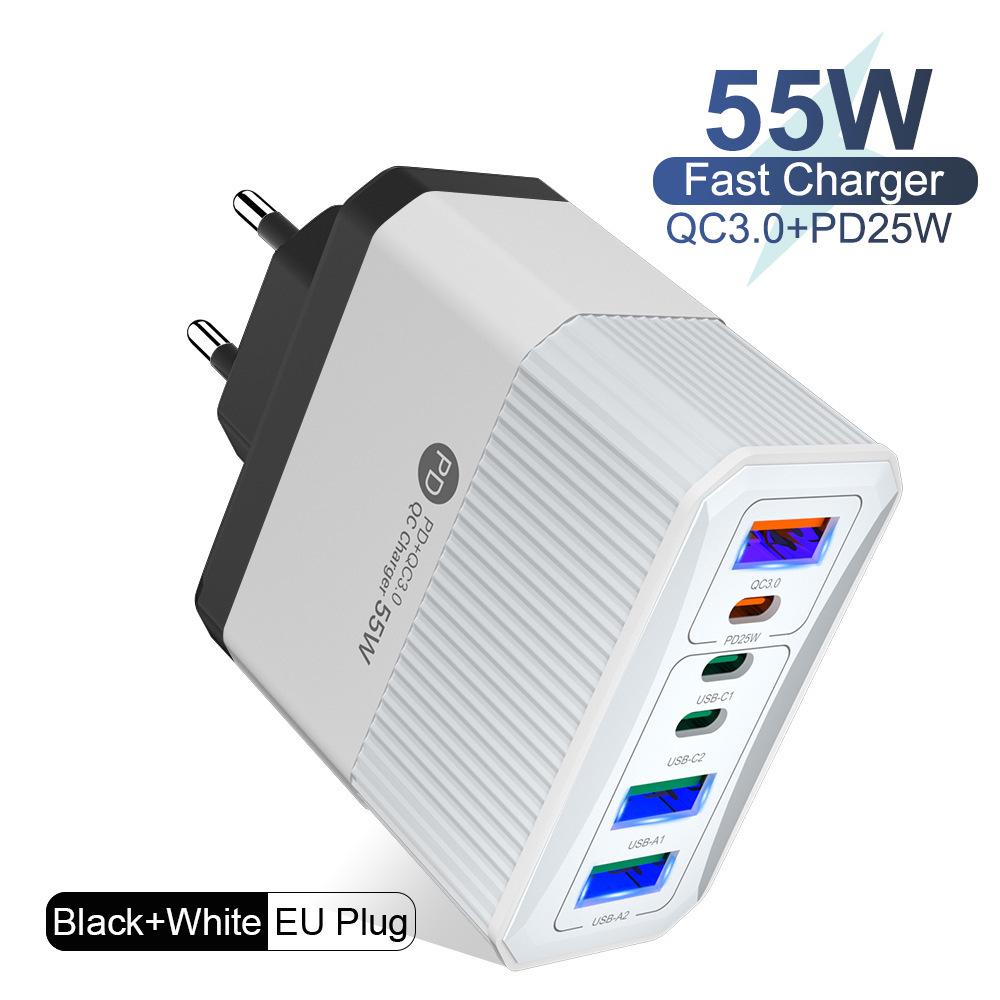 PD 65W GaN Fast Charger with QC3.0 for Phones & Tablets - European Standard