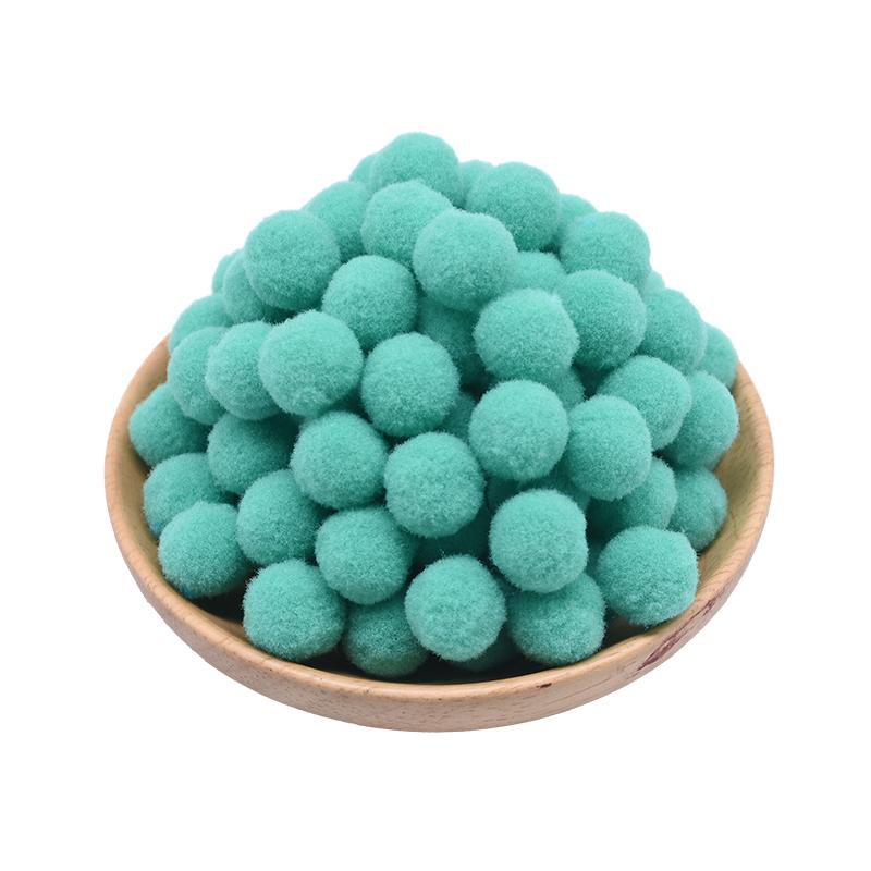 100Pcs 15-25mm Colorful Pompoms DIY Dolls Garment Handmade Material Soft Fluffy Pom Poms Ball For DIY Kids Toys Accessories