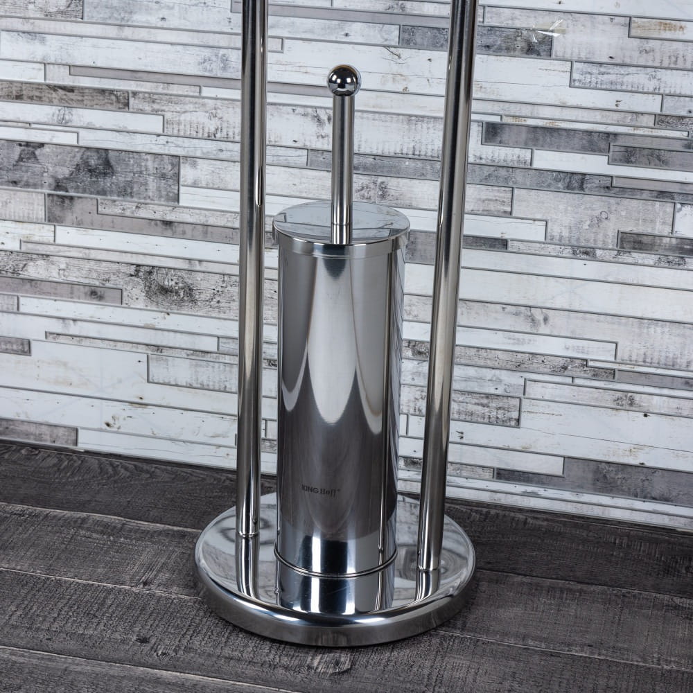 Szczotka Toaletowa Do WC Z Uchwytem Na Papier KINGHOFF KH-3221