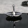 Wassertropfenform Metallkreisel Silber Handkreisel Fingerspitzen Kleiner Zyklon Kreisel Antistress Fidget Spielzeug Erwachsene Geschenke