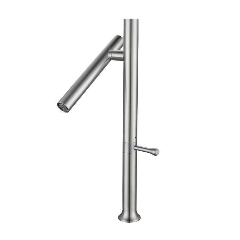 Handun Brushed Stainless Steel Wall-Mounted Sensor Kitchen Faucet