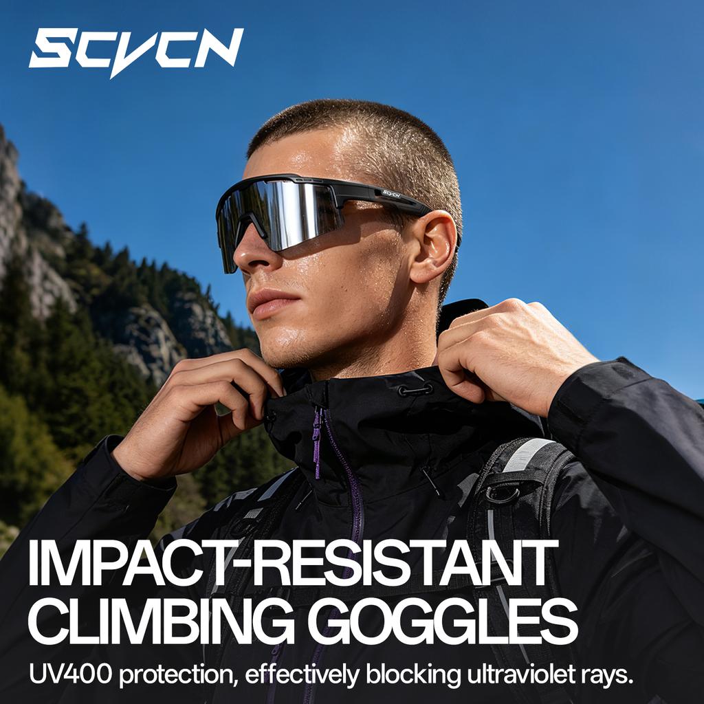 SCVCN Lightweight Sunglasses for Men Cycling Sunglasses Hiking Eyewear UV400 Mountain Goggles Bicycle Road Bike Protection 2026