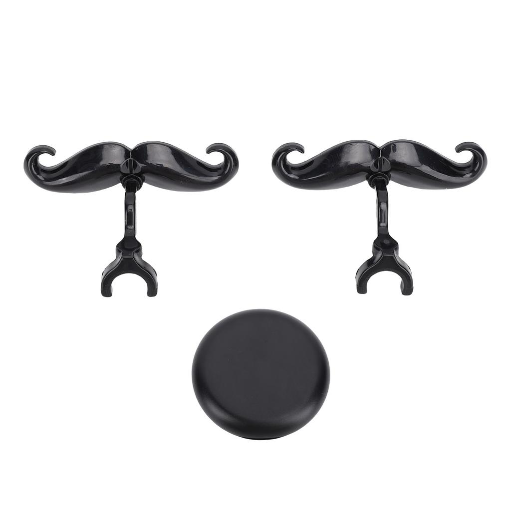 2 Pcs Trombone Clamp On Mustache Funny Plastic Euphonium Mouthpiece Mustache for Band Practices